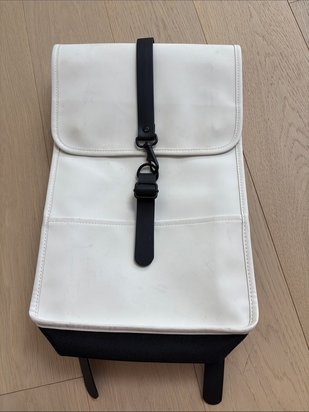 Rains Backpack in Off White